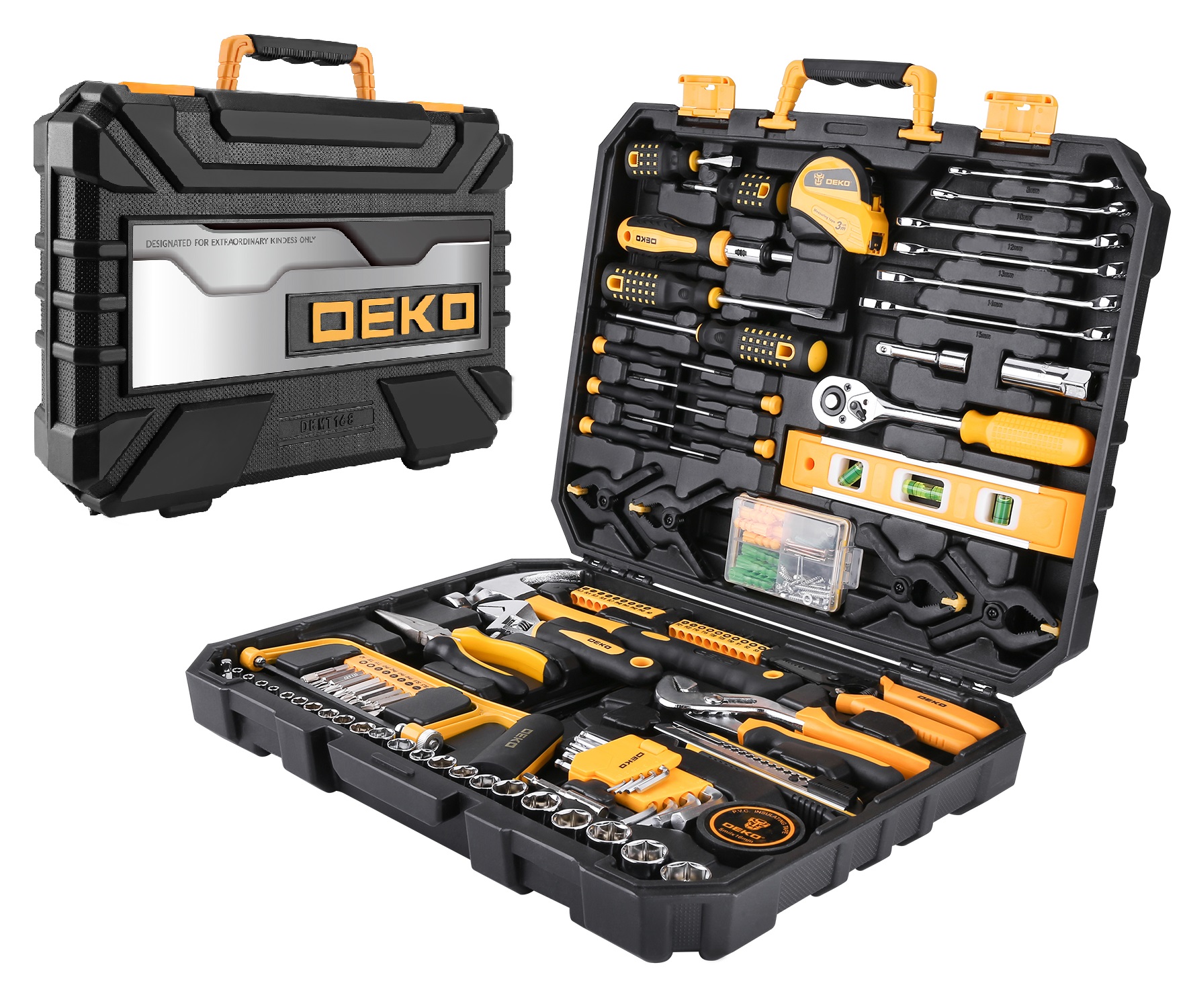 Набор инструментов для дома DEKO DKMT168 (168 предметов)