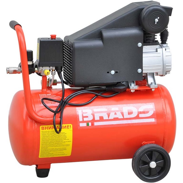 Воздушный компрессор BRADO AR25S (до 180 л/мин, 8 атм, 25 л, 230 В, 1.50 кВт)- фото2