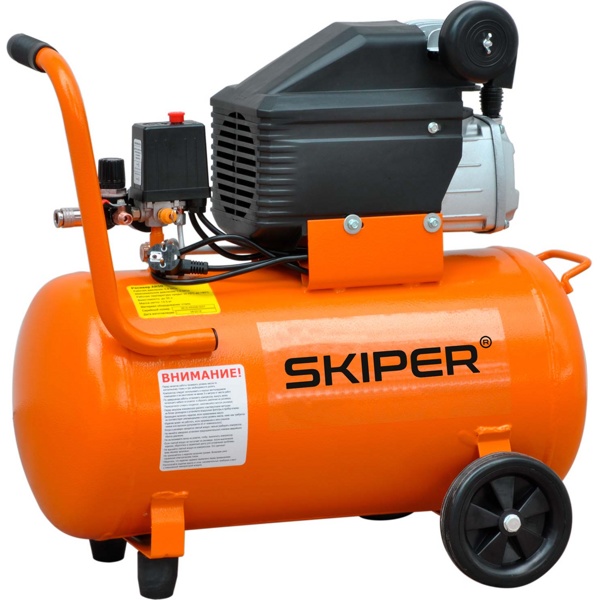 Воздушный компрессор SKIPER AR50B (до 260 л/мин, 8 атм, 50 л, 230 В, 1.80 кВт)- фото2