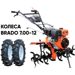 Мотоблок SKIPER SP-1600SE EXPERT + колеса BRADO 7.00-12 (комплект)