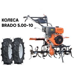 Культиватор SKIPER SP-1000S + колеса BRADO 5.00-10 (комплект)