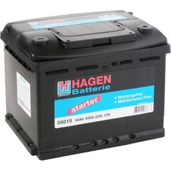 HAGEN R+ 60Ah 540A Автомобильный аккумулятор