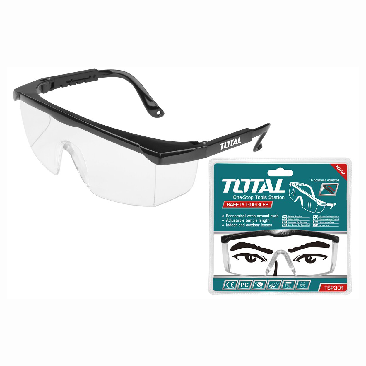 Очки защитные TOTAL TSP301